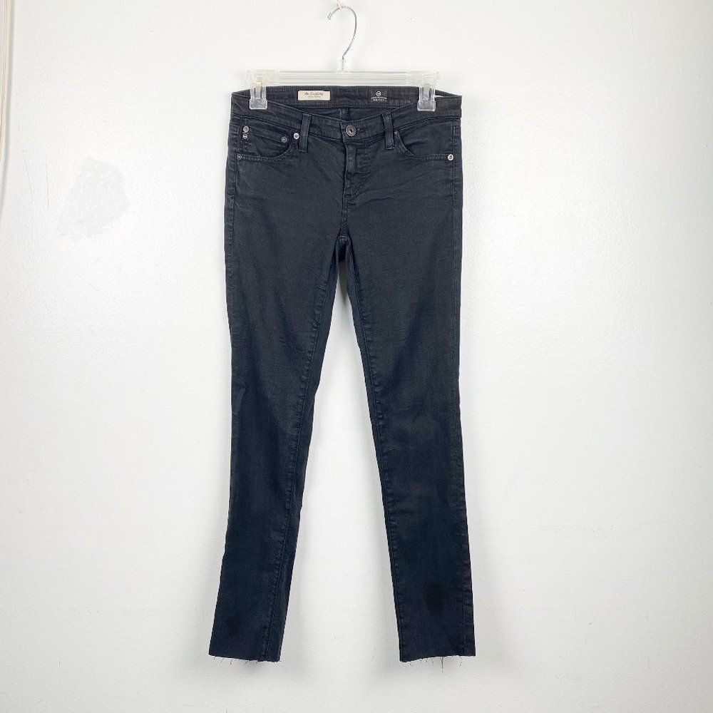 ⭐️ AG ADRIANO GOLDSCHMIED Black Raw Hem Skinny Jeans